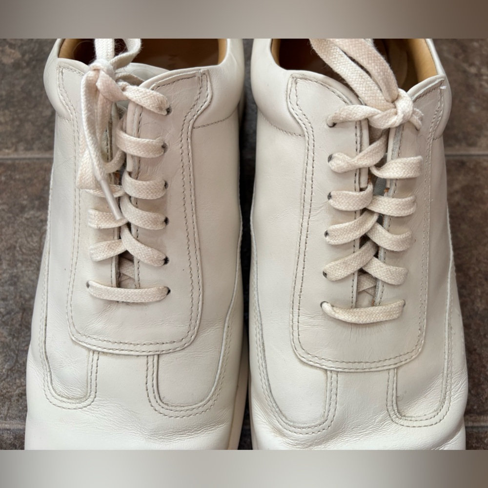 Cole Haan White Leather Sneakers - Picture 4 of 15